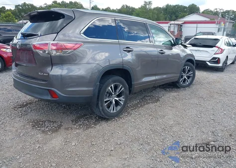 2016 Toyota Highlander Xle V6 z USA, uszkodzony, nr VIN 5TDJKRFH8GS280919
